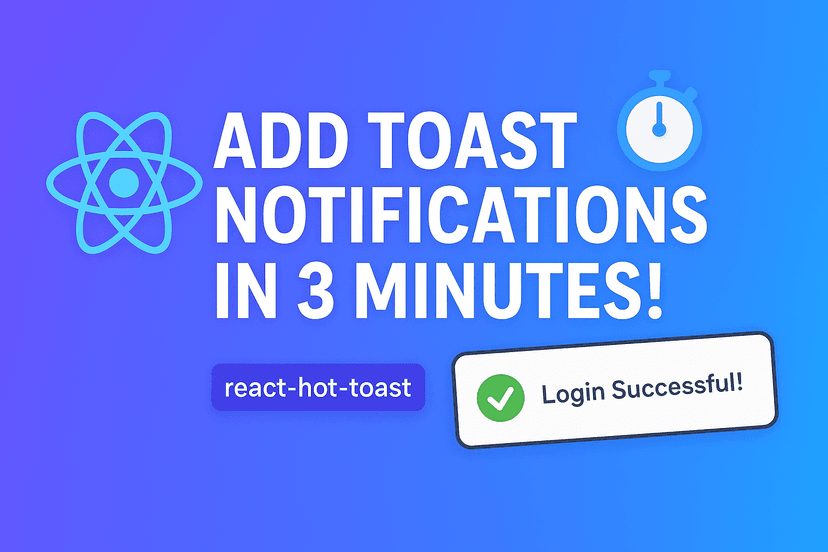 Add Toast Notifications in React